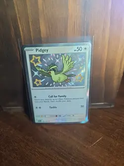 Pidgey 196/091 - SV4.5 Paldean Fates Baby Shiny Holo Rare - Pokemon Card TCG NM - Image 1