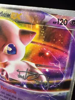 Pokemon Mew EX 46/124 Card 2014 World Championships, Silver Outline, Signed - Image 2