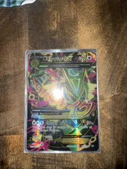 M Rayquaza EX Full Art Holo Card 105/108 Ungraded Pokemon TCG - Image 1