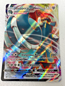 Copperajah Vmax 137/192 Rebel Clash NM Full Art Ultra Rare Pokemon Card TCG - Image 1