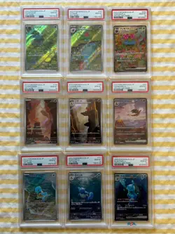 PSA 10 Charizard Venusaur Blastoise SAR AR Complete Set Of 9 Pokemon Card 151 JP - Image 1