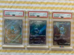 PSA 10 Charizard Venusaur Blastoise SAR AR Complete Set Of 9 Pokemon Card 151 JP - Image 4