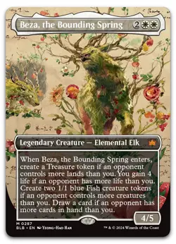 Beza, the Bounding Spring (Borderless) #287 (NM) Bloomburrow BLB Magic MTG - Image 1