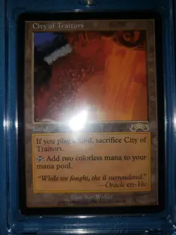 City Of Traitors MTG Exodus Rare Reserved List Land NM/M Legacy Commander Magic - Image 2