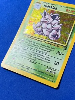Nidoking 11/130 Holo Rare Base Set 2 Pokemon MP - Image 3