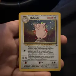 Pokemon TCG Clefable Base Set 2 Holo Unlimited Rare Card 5/130 LP - Image 1