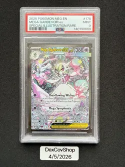 Pokemon TCG Mega Gardevoir EX Special Illustration Rare Card 178/132 PSA 9 - Image 1