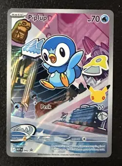 2025 Pokemon MEP Black Star Promos Piplup #042 - Image 1