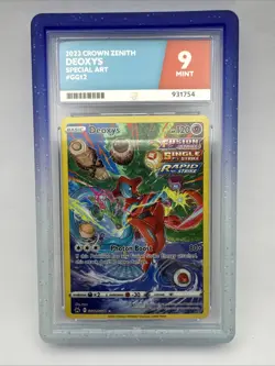Pokemon TCG Deoxys VSTAR GG12 Art Crown Zenith - Ace 9 Mint - Image 1
