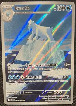 2025 Pokemon Beartic 110/086 Black Bolt Illustration Rare NM - Image 1