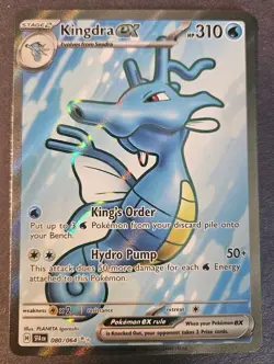 Pokemon TCG Kingdra ex 080/064 Shrouded Fable English Ultra Rare Full Art NM/M - Image 1