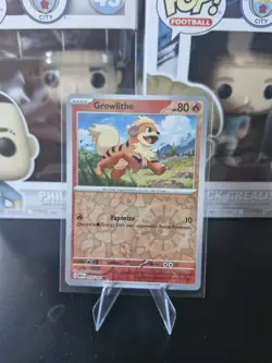 Growlithe 058/165 Reverse Holo Scarlet Violet 151 English Pokemon TCG - Image 1