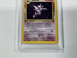1999 Pokemon Haunter Holo PSA 8 NM-Mint 1st Edition #6/62 Rare Fossil Card - Image 2