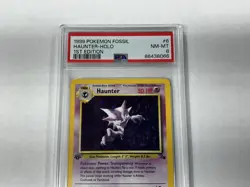 1999 Pokemon Haunter Holo PSA 8 NM-Mint 1st Edition #6/62 Rare Fossil Card - Image 3