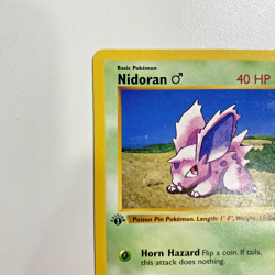 Nidoran M 1st Edition Shadowless 55/102 Base Set Regular LP - Pokemon Card - Image 4