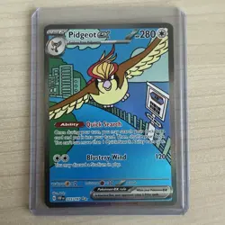 NM- Pidgeot ex 225/197 SV03: Obsidian Flames Holo Pokemon Card - Image 1