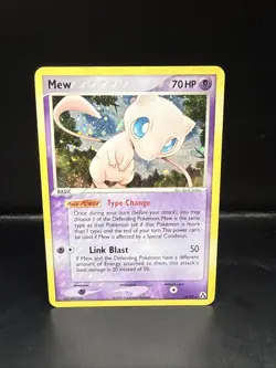 Pokemon Mew TCG Holo Rare Card Legend Maker Series 10/92 Swirl - Image 3