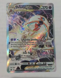 Deoxys VSTAR GG46/GG70 Pokemon Crown Zenith: Galarian Gallery Ultra Rare NM - Image 1
