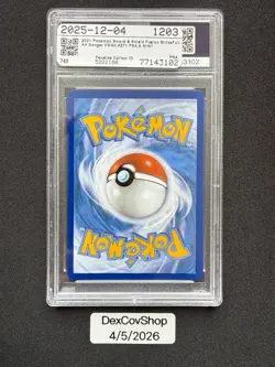 2021 POKEMON SWORD & SHIELD FUSION STRIKE SECRET #271 FULL ART/GENGAR VMAX PSA 9 - Image 2