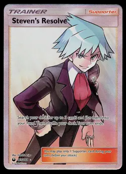 Pokemon Card - Steven's Resolve Celestial Storm 165/168 Rare Ultra 2018 - Image 1