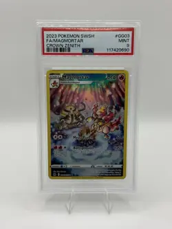 2023 Pokemon Crown Zenith Magmortar GG03 Galarian Gallery PSA 9 Mint - Image 1