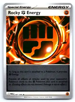 Pokemon Rocky Fighting Energy ME03: Perfect Order POR Holo 087/088 NM Rare - Image 1