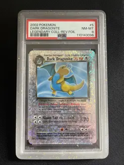 Dark Dragonite 5/110 Reverse Holo Legendary Collection PSA 8 Pokemon TCG - Image 1