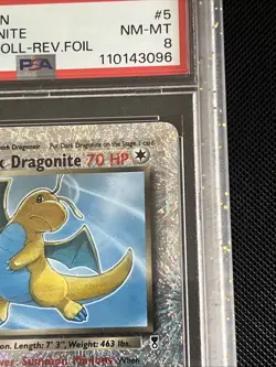 Dark Dragonite 5/110 Reverse Holo Legendary Collection PSA 8 Pokemon TCG - Image 4