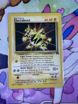 Electabuzz 2 WB Gold Stamped Movie Black Star Promo WOTC Pokemon Card TCG [MP] - Image 1