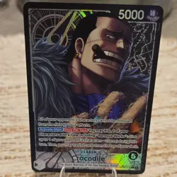 Bandai One Piece CCG Crocodile Leader OP14-079 Special Foil 5000 Power Card - Image 1