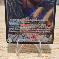 Bandai One Piece CCG Crocodile Leader OP14-079 Special Foil 5000 Power Card - Image 5