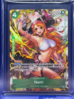 One Piece TCG Nami OP14-031 SR Alt Art The Azure Sea’s Seven English MINT - Image 3