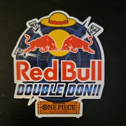 Red Bull X One Piece Card Game Double Don!! Promo Sticker Only - Image 1