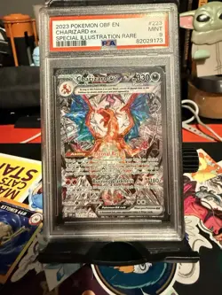 Charizard EX Sv03: Obsidian Flames Holo Pokemon TCG Card PSA 9 Mint 223/197 - Image 1