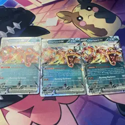 Pokemon TCG Charizard EX Holo Double Rare Card 125/197 Sv03: Obsidian Flames - Image 3