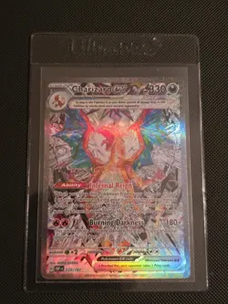 Pokemon TCG Charizard EX Sv03: Obsidian Flames Holo Card 223/197 NM Condition - Image 1