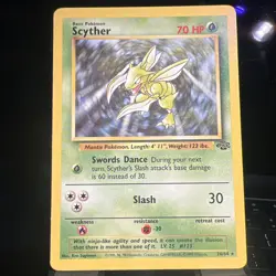 Pokemon TCG Scyther Jungle Card 26/64 Unlimited Rare, Near Mint Condition - Image 1