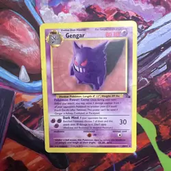Pokemon TCG Gengar Fossil 20/62 Non-Holo Card Unlimited WOTC 1999 - Image 1