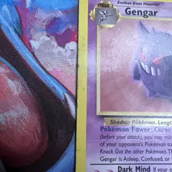 Pokemon TCG Gengar Fossil 20/62 Non-Holo Card Unlimited WOTC 1999 - Image 3