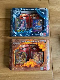 One Piece TCG Illustration Box Vol.5 & Vol.6 Sealed Bundle OP13 & PRB02 ❤🍎🏥 - Image 1