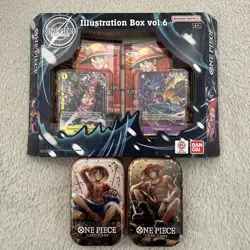 One Piece TCG - 2 X Tin Pack Set Vol.2 and Illustration Box Vol.6 New Sealed🔥🔥 - Image 1