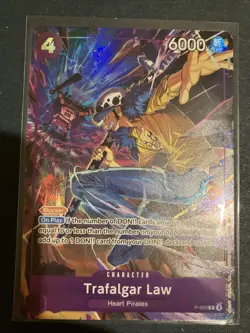 One Piece TCG Trafalgar Law P-093 Illustration Box Vol 6 Full Art - Image 1