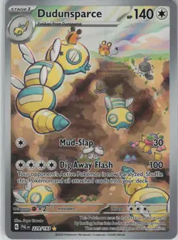 Dudunsparce 229/193 Illustration Rare Paldea Evolved Pokemon Near Mint - Image 1