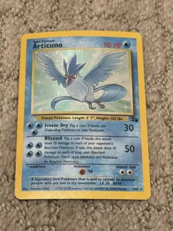 Articuno Fossil 2/62 Holo MP Unlimited Pokemon - TCG WOTC - Image 1
