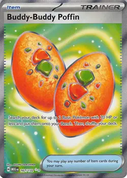 Buddy-Buddy Poffin 167/132 Ultra Rare Mega Evolution Pokemon Near Mint - Image 1