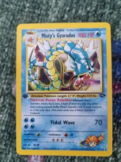 Pokemon TCG Misty's Gyarados Gym Challenge 13/132 Holo 1st Edition Ed - Image 1