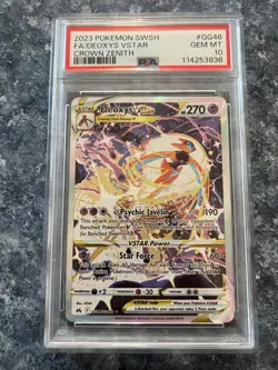 PSA 10 - Pokemon Deoxys VSTAR GG46/GG70 Crown Zenith - Image 1
