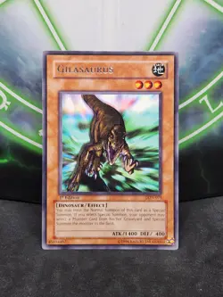 Yugioh Gilasaurus LON-071 Rare 1st Edition LP - Image 1