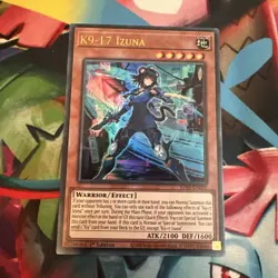 Yugioh K9-17 Izuna JUSH-EN031 Ultra Rare 1st Edition - Image 1