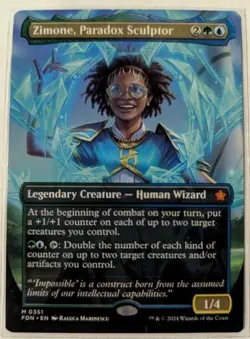 Zimone, Paradox Sculptor (Borderless) - MTG Foundations MYTHIC - Image 1